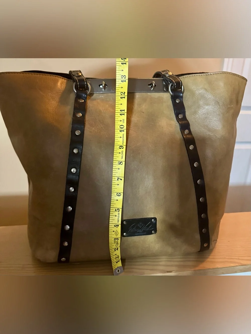 Patricia Nash Benvenuto Leather Tote | Rare Discontinued Distressed Cream
